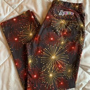 Royal awesome men’s Golf Pants (Fireworks) 36